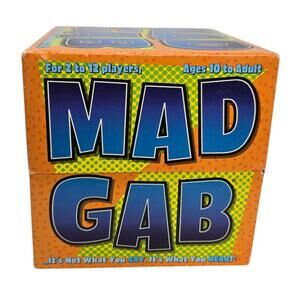 Mad Gab Board Game Patch Products 1995 Family Party Word Puzzle Complete Retro
